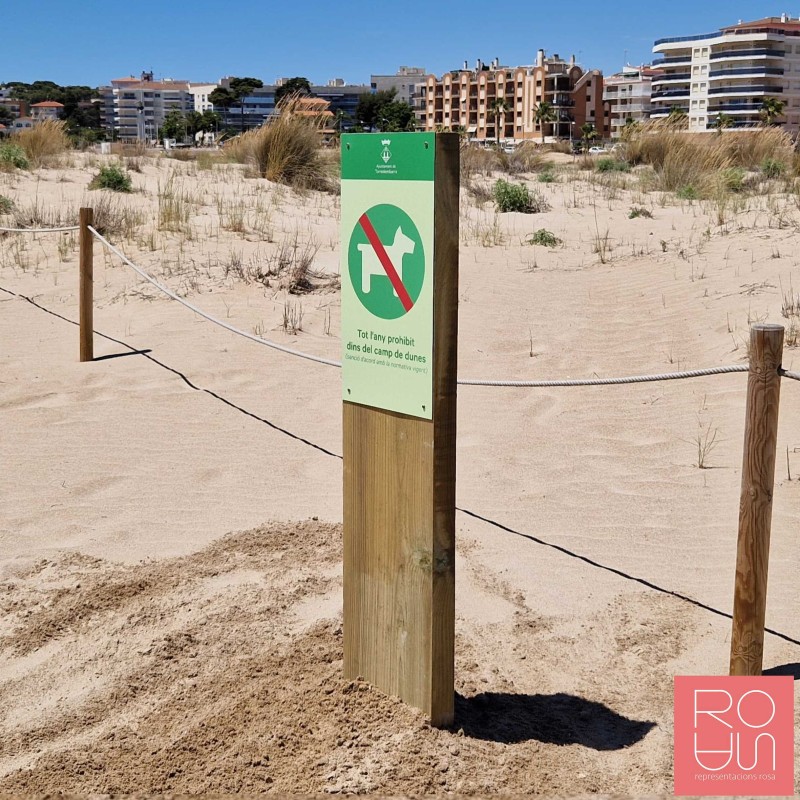 Fita Senyalització Platges| Fusta i Stratimage